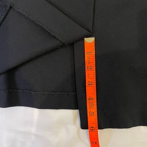 A New Day Size 16 Ponte Knit Pencil Skirt Black Exposed Back Zipper - Picture 4 of 10